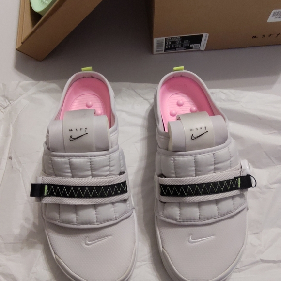 NIKE OFFLINE N.354 MEN’S SLIDE SHOES VAST GREY WHITE SIZE 13 NEW IN BOX - Picture 5 of 16